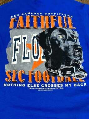 New World Graphics Florida Gators T-Shirt Size S Blue Lab